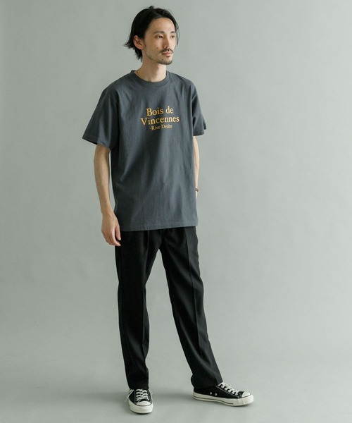 URBAN RESEARCH（アーバンリサーチ）の「Leonie　Bois de Vincennes（Tシャツ/カットソー・メンズ・チャコールグレー/ホワイト/インディゴブルー・MEDIUM/LARGE）」の13枚目の写真