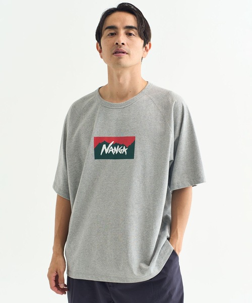 ナンガ×タケウチ シュンタロウ ボックスロゴルーズフィットティー Tシャツ ホワイト フリー #N1TLWHN5 NANGA 新品 未使用 NANGA（ナンガ）の「NANGA×TAKEUCHI SHUNTARO BOX LOGO LOOSE