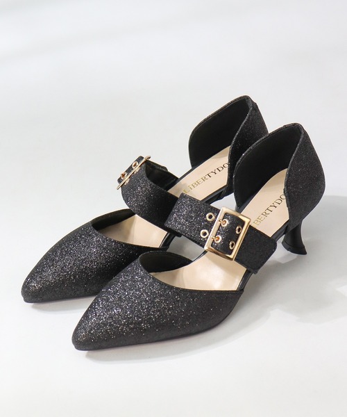 LibertyDoll（リバティードール）の「ポインテッドトゥセパレートバックルパンプス（パンプス・レディース・アイボリー/ブラック系その他/ブラック/ベージュ/シルバー/ブラック系1/シルバー系1/ゴールド系1・LL/M/L/S/SS/3L）」の16枚目の写真