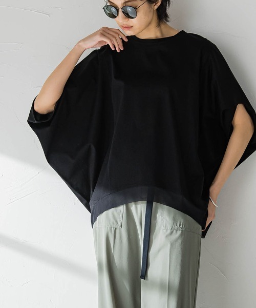 MAYSON GREY(メイソングレイ)の「ドルマンルーズプルオーバー(Tシャツ/カットソー・レディース・ホワイト/グレー/ブラック・M)」の2枚目の写真