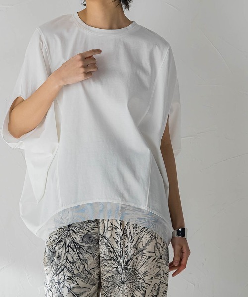 MAYSON GREY(メイソングレイ)の「ドルマンルーズプルオーバー(Tシャツ/カットソー・レディース・ホワイト/グレー/ブラック・M)」の4枚目の写真