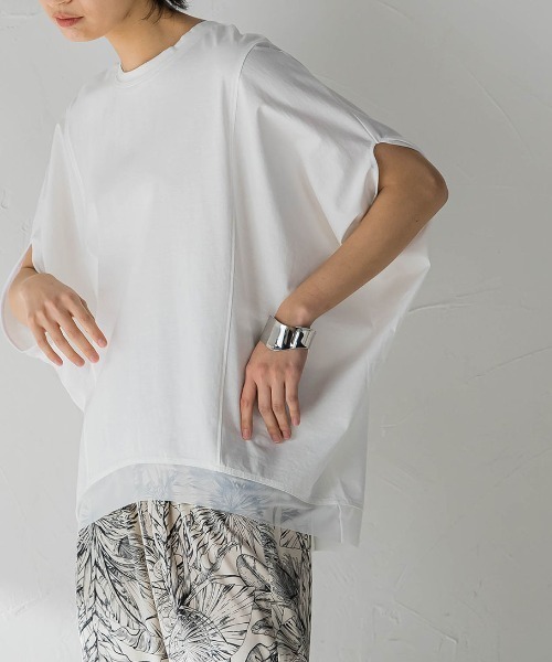 MAYSON GREY(メイソングレイ)の「ドルマンルーズプルオーバー(Tシャツ/カットソー・レディース・ホワイト/グレー/ブラック・M)」の6枚目の写真