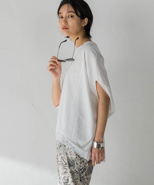 MAYSON GREY(メイソングレイ)の「ドルマンルーズプルオーバー(Tシャツ/カットソー・レディース・ホワイト/グレー/ブラック・M)」の8枚目の写真