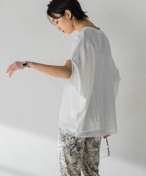 MAYSON GREY(メイソングレイ)の「ドルマンルーズプルオーバー(Tシャツ/カットソー・レディース・ホワイト/グレー/ブラック・M)」の9枚目の写真