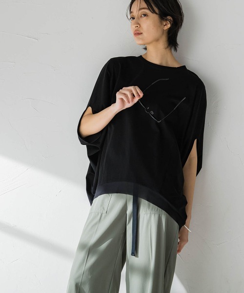 MAYSON GREY(メイソングレイ)の「ドルマンルーズプルオーバー(Tシャツ/カットソー・レディース・ホワイト/グレー/ブラック・M)」の13枚目の写真