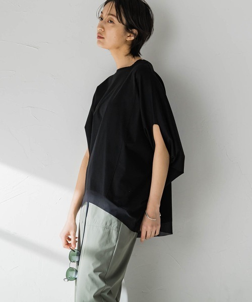 MAYSON GREY(メイソングレイ)の「ドルマンルーズプルオーバー(Tシャツ/カットソー・レディース・ホワイト/グレー/ブラック・M)」の14枚目の写真