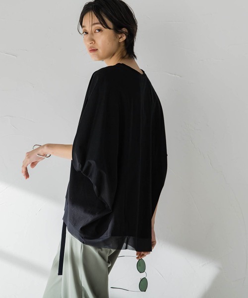 MAYSON GREY(メイソングレイ)の「ドルマンルーズプルオーバー(Tシャツ/カットソー・レディース・ホワイト/グレー/ブラック・M)」の15枚目の写真