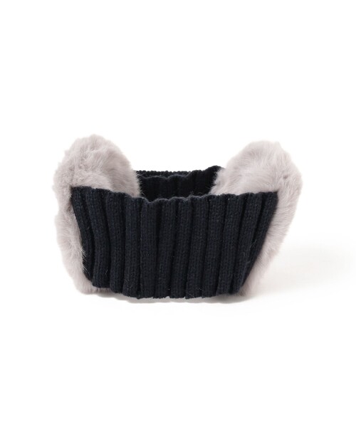 BEAMS BOY（ビームスボーイ）の「BEAMS BOY / フェイクファー イヤーマフ（イヤーマフ・レディース・オフホワイト/グレー/ブラック・ONE SIZE）」の3枚目の写真