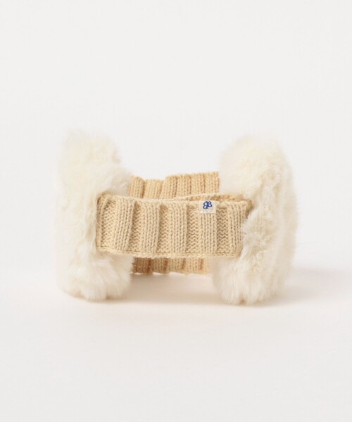 BEAMS BOY（ビームスボーイ）の「BEAMS BOY / フェイクファー イヤーマフ（イヤーマフ・レディース・オフホワイト/グレー/ブラック・ONE SIZE）」の4枚目の写真