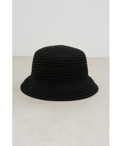 AZUL by moussy（アズールバイマウジー）の「スカシアミバケットハット（ハット・メンズ・ブラック/ホワイト・FREE）」の13枚目の写真
