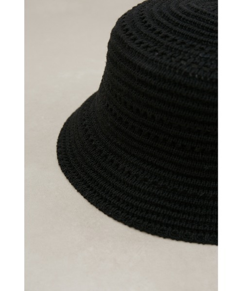 AZUL by moussy（アズールバイマウジー）の「スカシアミバケットハット（ハット・メンズ・ブラック/ホワイト・FREE）」の14枚目の写真