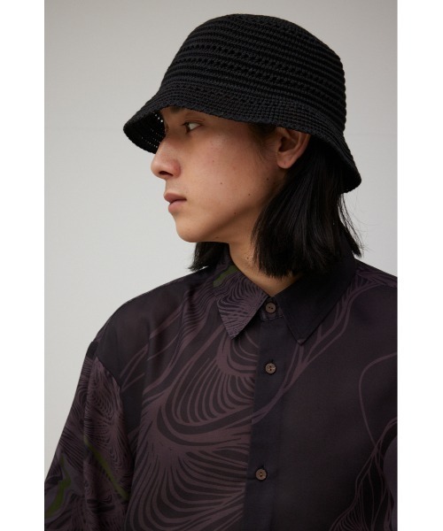 AZUL by moussy（アズールバイマウジー）の「スカシアミバケットハット（ハット・メンズ・ブラック/ホワイト・FREE）」の16枚目の写真