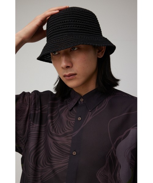 AZUL by moussy（アズールバイマウジー）の「スカシアミバケットハット（ハット・メンズ・ブラック/ホワイト・FREE）」の17枚目の写真