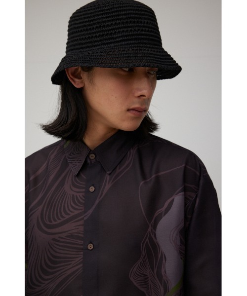 AZUL by moussy（アズールバイマウジー）の「スカシアミバケットハット（ハット・メンズ・ブラック/ホワイト・FREE）」の18枚目の写真