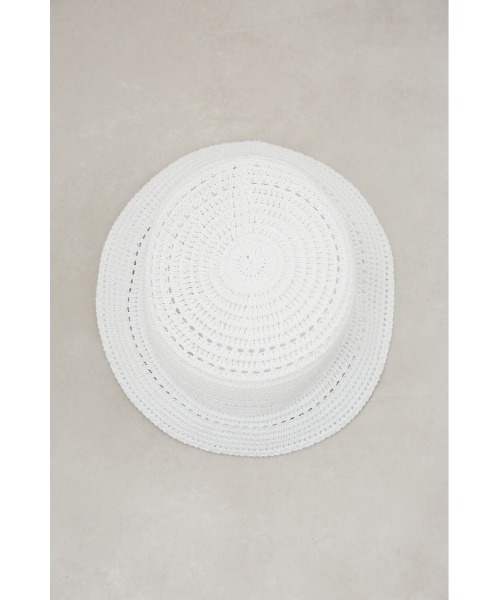 AZUL by moussy（アズールバイマウジー）の「スカシアミバケットハット（ハット・メンズ・ブラック/ホワイト・FREE）」の4枚目の写真