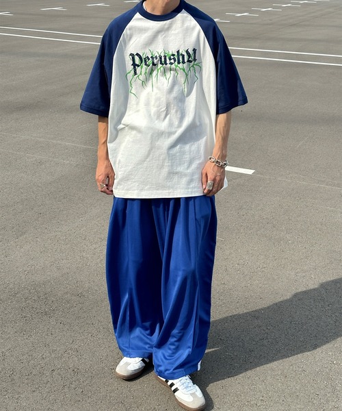 Perushu(ペルーシュ)の「ユーズドライクラグランTシャツ(Tシャツ/カットソー・メンズ・イエロー系その他/ブラック/その他・LARGE/MEDIUM)」の6枚目の写真