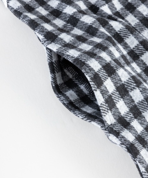 trois lapins kp（トロワラパンケーピー）の「Wジャガードギンガムチェック ワンピース(100~160cm)（ワンピース・キッズ・ブラック・100cm/110cm/120cm/130cm/140cm/150cm/160cm）」の7枚目の写真
