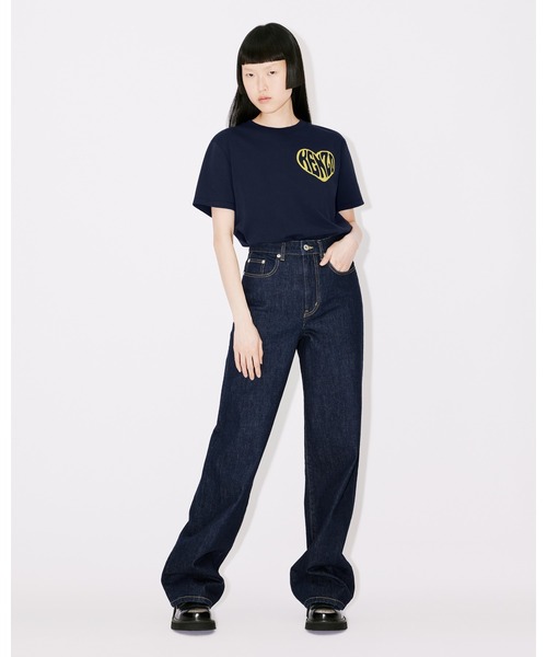 KENZO(ケンゾー)の「ルーズフィット KENZO ハート Tシャツ(Tシャツ/カットソー・レディース・ホワイト系その他/ブルー系その他・MEDIUM/SMALL/X-SMALL)」の2枚目の写真