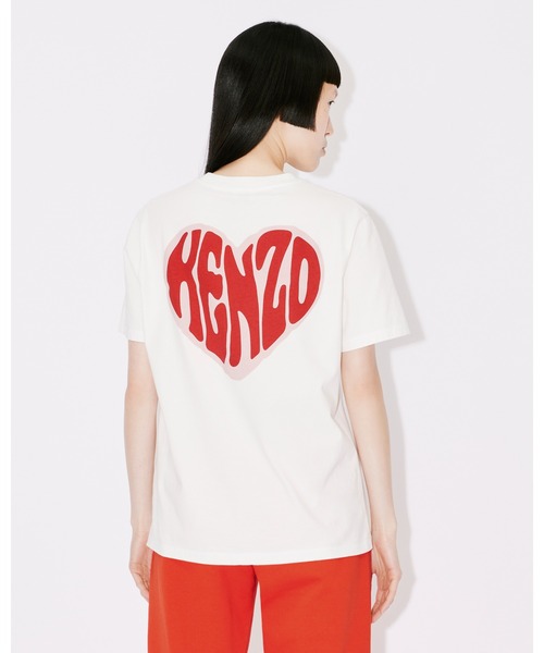 KENZO(ケンゾー)の「ルーズフィット KENZO ハート Tシャツ(Tシャツ/カットソー・レディース・ホワイト系その他/ブルー系その他・MEDIUM/SMALL/X-SMALL)」の5枚目の写真