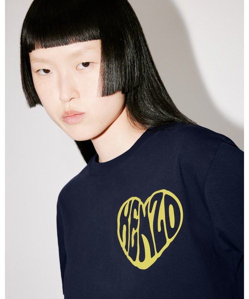 KENZO(ケンゾー)の「ルーズフィット KENZO ハート Tシャツ(Tシャツ/カットソー・レディース・ホワイト系その他/ブルー系その他・MEDIUM/SMALL/X-SMALL)」の11枚目の写真