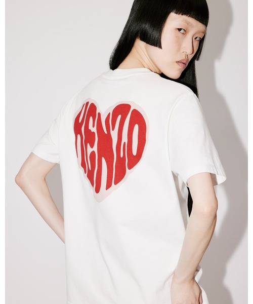 KENZO(ケンゾー)の「ルーズフィット KENZO ハート Tシャツ(Tシャツ/カットソー・レディース・ホワイト系その他/ブルー系その他・MEDIUM/SMALL/X-SMALL)」の10枚目の写真