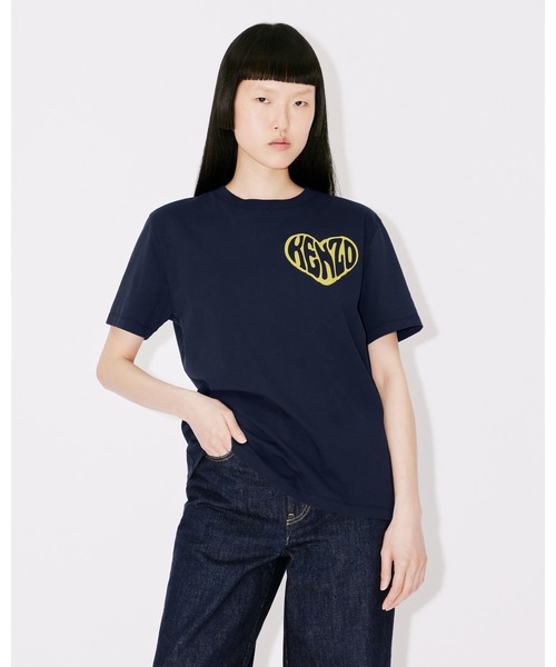 KENZO(ケンゾー)の「ルーズフィット KENZO ハート Tシャツ(Tシャツ/カットソー・レディース・ホワイト系その他/ブルー系その他・MEDIUM/SMALL/X-SMALL)」の7枚目の写真