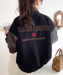 classicalelf（クラシカルエルフ）の「1点投入でオシャレ見え。バック刺繍 メルトンレザードッキングスタジャン（スタジャン・レディース）」