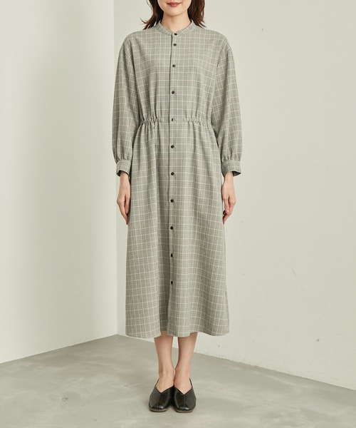 ROPE' PICNIC(ロペピクニック)の「ウールライクサキソニーワンピース(ワンピース・レディース・グレー/ブラウン/ネイビー・36/38)」の19枚目の写真