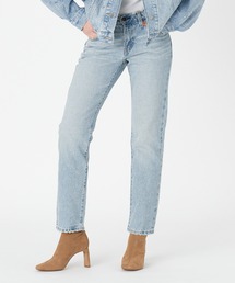 Levi's/リーバイス MIDDY ストレート ライトインディゴ BLASTED STONE