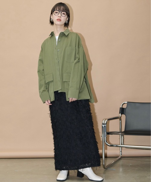 THE YOn（ザヨン）の「ヘアリーシャギーキャミワンピース（ワンピース・レディース・アイボリー/ブラック・FREE）」の13枚目の写真