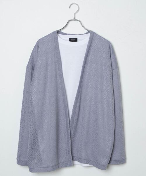 LUCY（ルーシー）の「LUCY/【2点セット】レースアンサンブルカーディガン（アンサンブル・メンズ・ライトグレー/ダークグレー・MEDIUM/LARGE）」の19枚目の写真