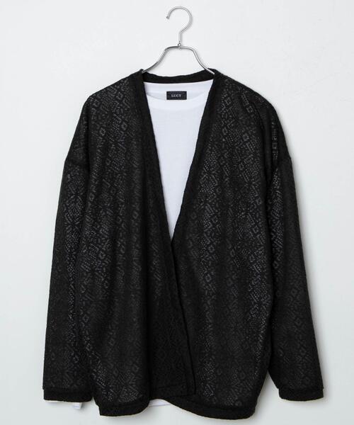 LUCY（ルーシー）の「LUCY/【2点セット】レースアンサンブルカーディガン（アンサンブル・メンズ・ライトグレー/ダークグレー・MEDIUM/LARGE）」の20枚目の写真