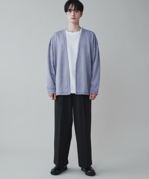 LUCY（ルーシー）の「LUCY/【2点セット】レースアンサンブルカーディガン（アンサンブル・メンズ・ライトグレー/ダークグレー・MEDIUM/LARGE）」の3枚目の写真