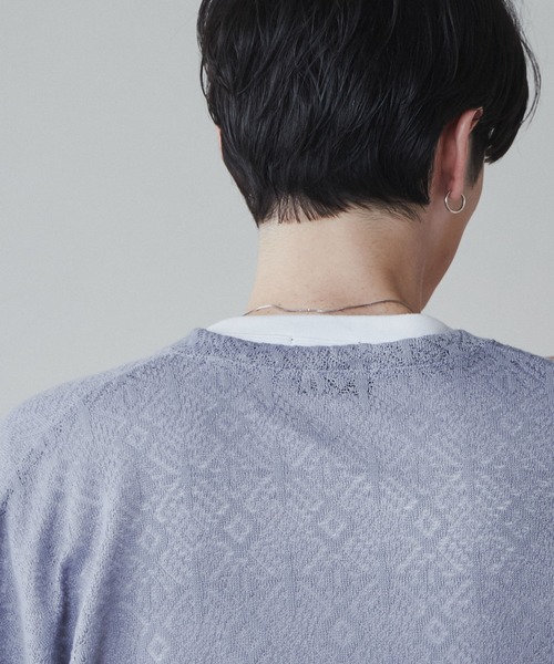 LUCY（ルーシー）の「LUCY/【2点セット】レースアンサンブルカーディガン（アンサンブル・メンズ・ライトグレー/ダークグレー・MEDIUM/LARGE）」の5枚目の写真