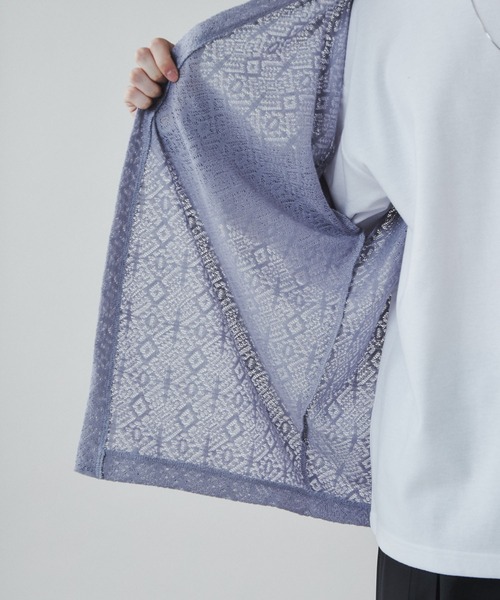 LUCY（ルーシー）の「LUCY/【2点セット】レースアンサンブルカーディガン（アンサンブル・メンズ・ライトグレー/ダークグレー・MEDIUM/LARGE）」の15枚目の写真