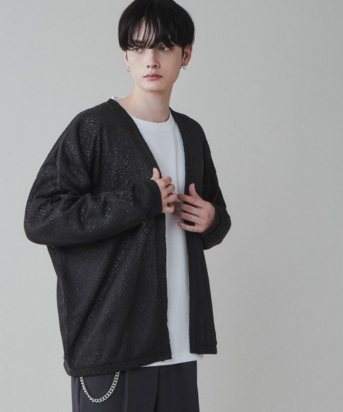 LUCY（ルーシー）の「LUCY/【2点セット】レースアンサンブルカーディガン（アンサンブル・メンズ・ライトグレー/ダークグレー・MEDIUM/LARGE）」の10枚目の写真