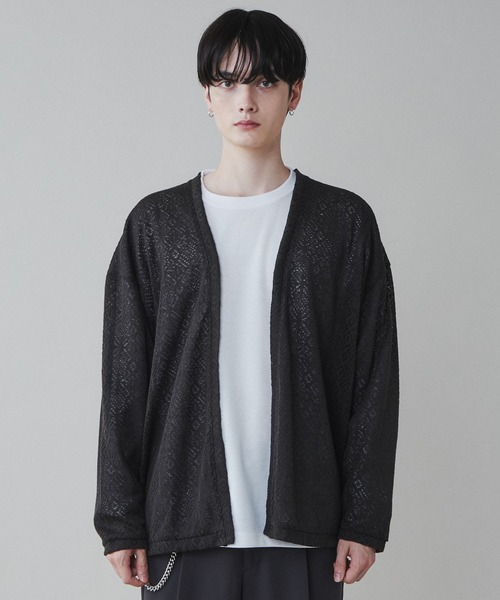 LUCY（ルーシー）の「LUCY/【2点セット】レースアンサンブルカーディガン（アンサンブル・メンズ・ライトグレー/ダークグレー・MEDIUM/LARGE）」の12枚目の写真