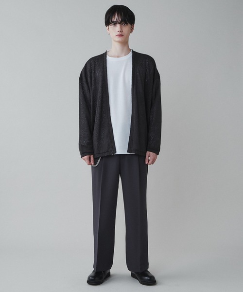 LUCY（ルーシー）の「LUCY/【2点セット】レースアンサンブルカーディガン（アンサンブル・メンズ・ライトグレー/ダークグレー・MEDIUM/LARGE）」の6枚目の写真