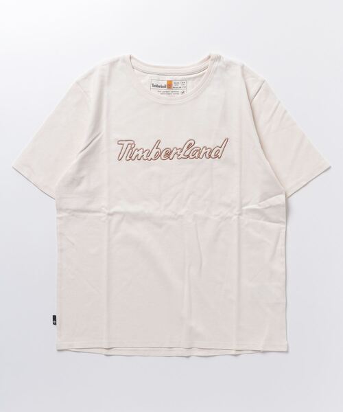 Timberland(ティンバーランド)の「レディース ロゴ テクスチャー Tシャツ(Tシャツ/カットソー・レディース・ホワイト/ブルー系その他・LARGE/MEDIUM/SMALL/X-LARGE/X-SMALL)」の5枚目の写真