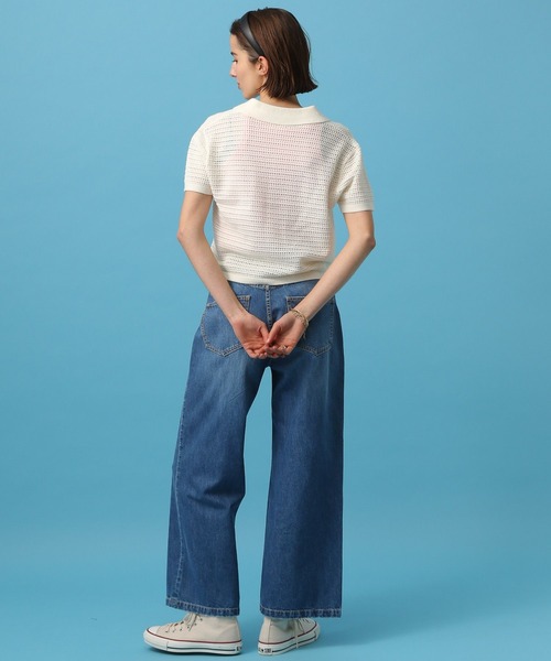 saloon（サルーン）の「SALOON(サルーン)/ワイドデニム（デニムパンツ・レディース・ライトブルー/ブラック/ブルー・MEDIUM/X-SMALL/SMALL）」の16枚目の写真