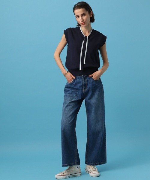 saloon（サルーン）の「SALOON(サルーン)/ワイドデニム（デニムパンツ・レディース・ライトブルー/ブラック/ブルー・MEDIUM/X-SMALL/SMALL）」の15枚目の写真