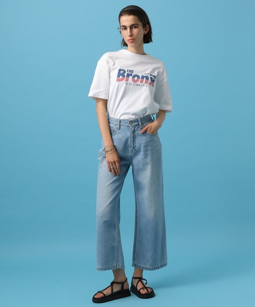 saloon（サルーン）の「SALOON(サルーン)/ワイドデニム（デニムパンツ・レディース・ライトブルー/ブラック/ブルー・MEDIUM/X-SMALL/SMALL）」の18枚目の写真