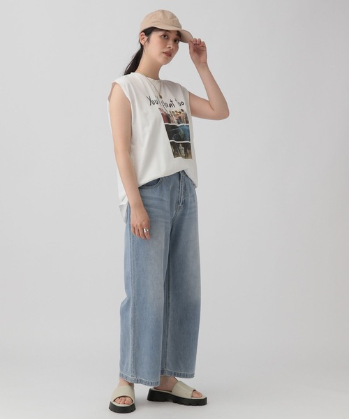 saloon（サルーン）の「SALOON(サルーン)/ワイドデニム（デニムパンツ・レディース・ライトブルー/ブラック/ブルー・MEDIUM/X-SMALL/SMALL）」の22枚目の写真