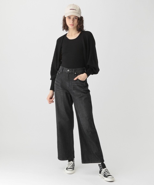 saloon（サルーン）の「SALOON(サルーン)/ワイドデニム（デニムパンツ・レディース・ライトブルー/ブラック/ブルー・MEDIUM/X-SMALL/SMALL）」の14枚目の写真