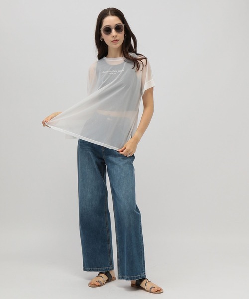 saloon（サルーン）の「SALOON(サルーン)/ワイドデニム（デニムパンツ・レディース・ライトブルー/ブラック/ブルー・MEDIUM/X-SMALL/SMALL）」の5枚目の写真