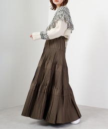 大好評の為ブラック増産決定! hunch プリーツティアードスカート