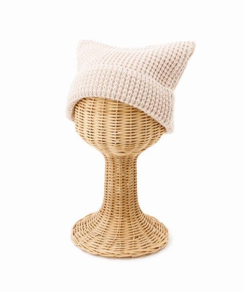 Casselini（キャセリーニ）の「Casselini(キャセリーニ)スクエアワッチ（ニットキャップ/ビーニー・レディース・ベージュ/チャコール/グリーン・FREE）」の10枚目の写真