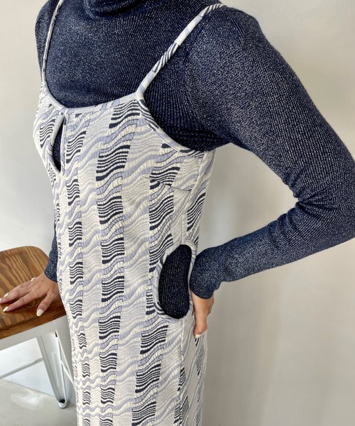 SANSeLF（サンセルフ）の「ラメタートルニットトップス【SANSeLF】 sanw23a047（ニット/セーター・レディース・ライトブルー/ブラック/ライトピンク/ダークグリーン/ネイビー/ライトベージュ・FREE）」の20枚目の写真