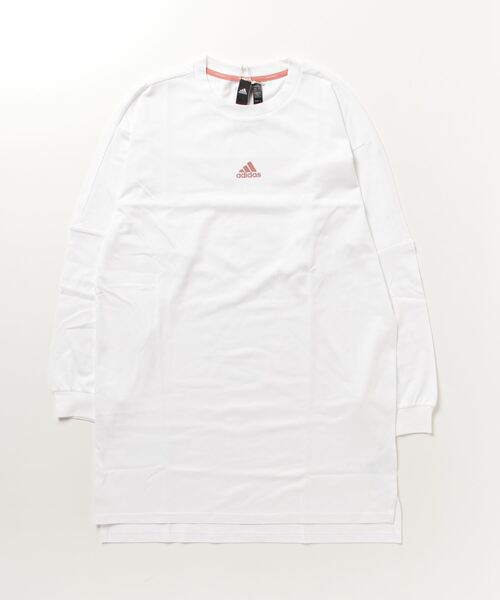 adidas(アディダス)の「アディダス adidas ワーディング ルーズフィット シングルジャージー チュニック(チュニック・レディース・ブラック/ホワイト・M/S/XL/L)」の1枚目の写真