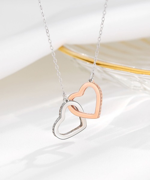 セール】ダブルハートネックレス（ネックレス）｜DiamondHearts